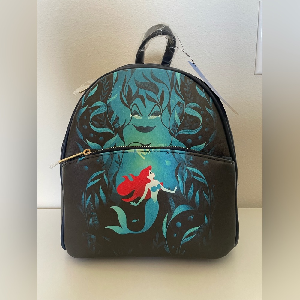 NWT Little Mermaid Ariel & Ursula Danielle Nicole Backpack